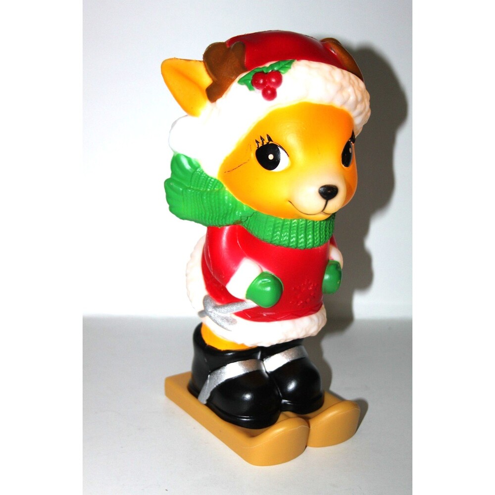 Reindeer Blow Mold 11” Table Top Light Up Battery Operated Christmas 2024 Decor - Picture 7 of 13